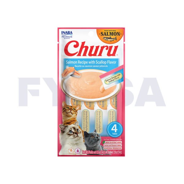 Churu receta de salmón con vieira