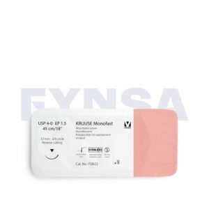 Sutura Monofast USP 4-0 de 45 cm con aguja de 13 mm
